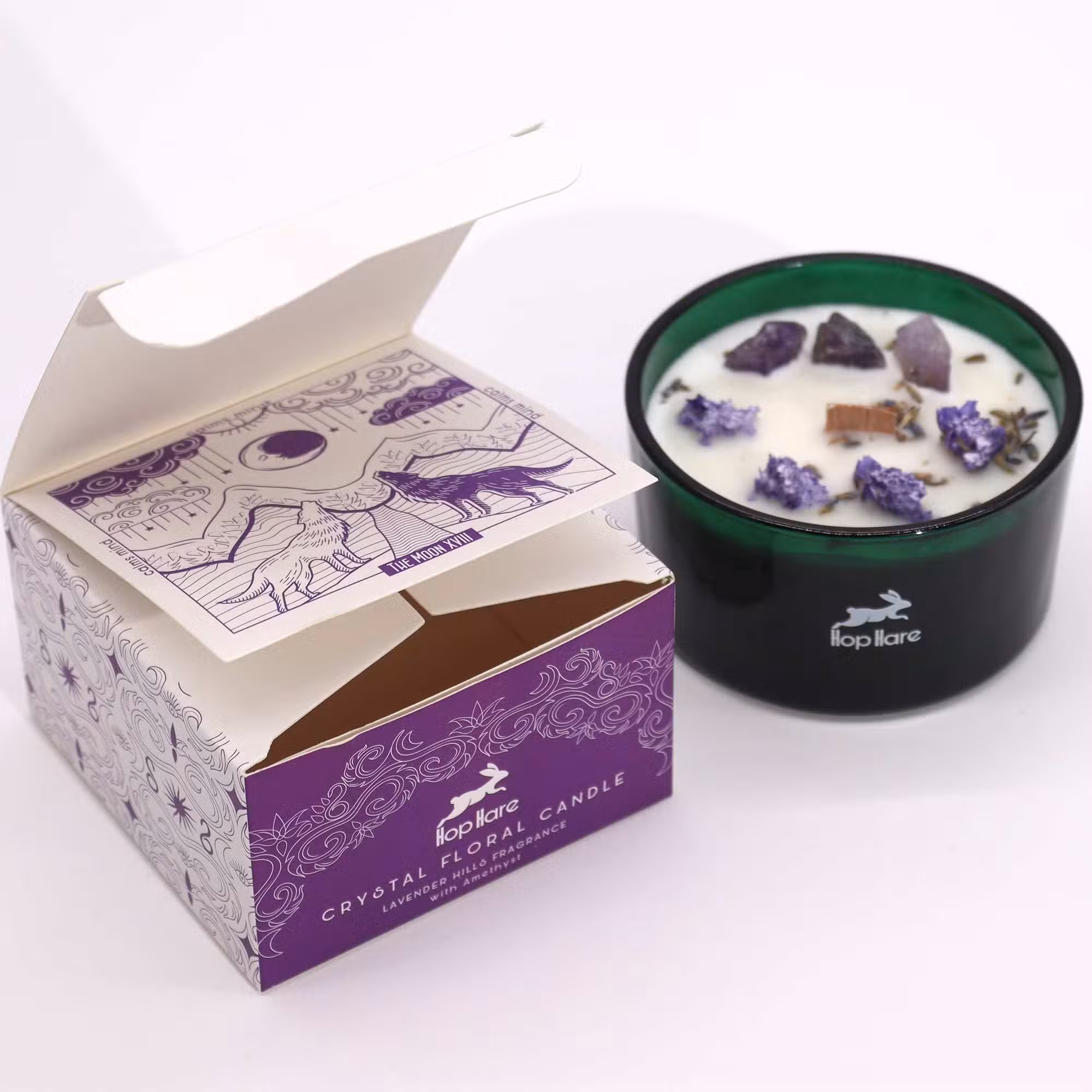 Vela Mágica Floral de Cristal Hop Hare - A Lua