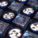 Velas de Cristal do Zodíaco com Pulseiras de Pedras Preciosas